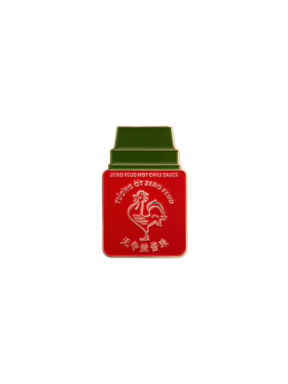 ZeroFeud Hot Sauce Sriracha Enamel Coins